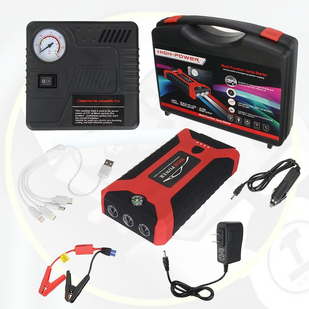 แบตเตอรี่ฉุกเฉิน 99800mAh จ่ายไฟ 12V ช่วยสตาร์ทรถได้ทันที