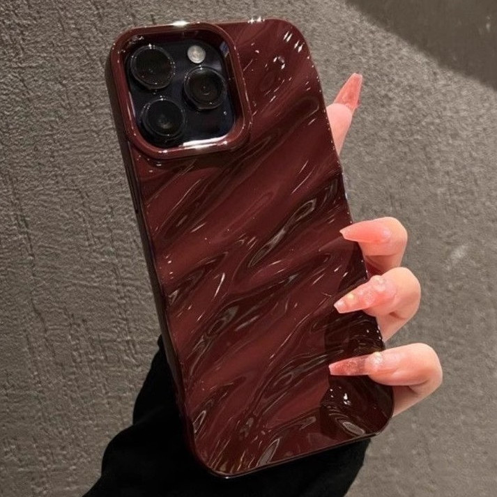สําหรับ iPhone 11 ปลอก INS Simple 3D ผ้าไหมกันกระแทกเคสโทรศัพท์สําหรับ iPhone 13 14 15 16 17 Pro Max XR XS Max 7 8 Plus 12 15 Pro Max Anti-Scratch โทรศัพท์นุ่มปกหลัง