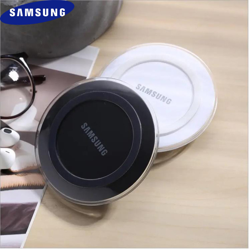 QXZ Samsung Wireless Charger 5V2A Qi Charge Pad สําหรับ SamsungGalaxy S10 S10e S8 S9 S7 S6 S20 S21 S