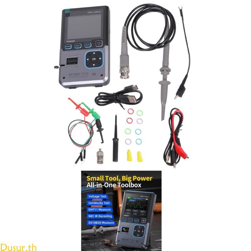 Dusur DSO-TC4 Digital Oscilloscope integrate ทรานซิสเตอร์ไดโอดตัวเก็บประจุการทดสอบสําหรับโครงการอิเล