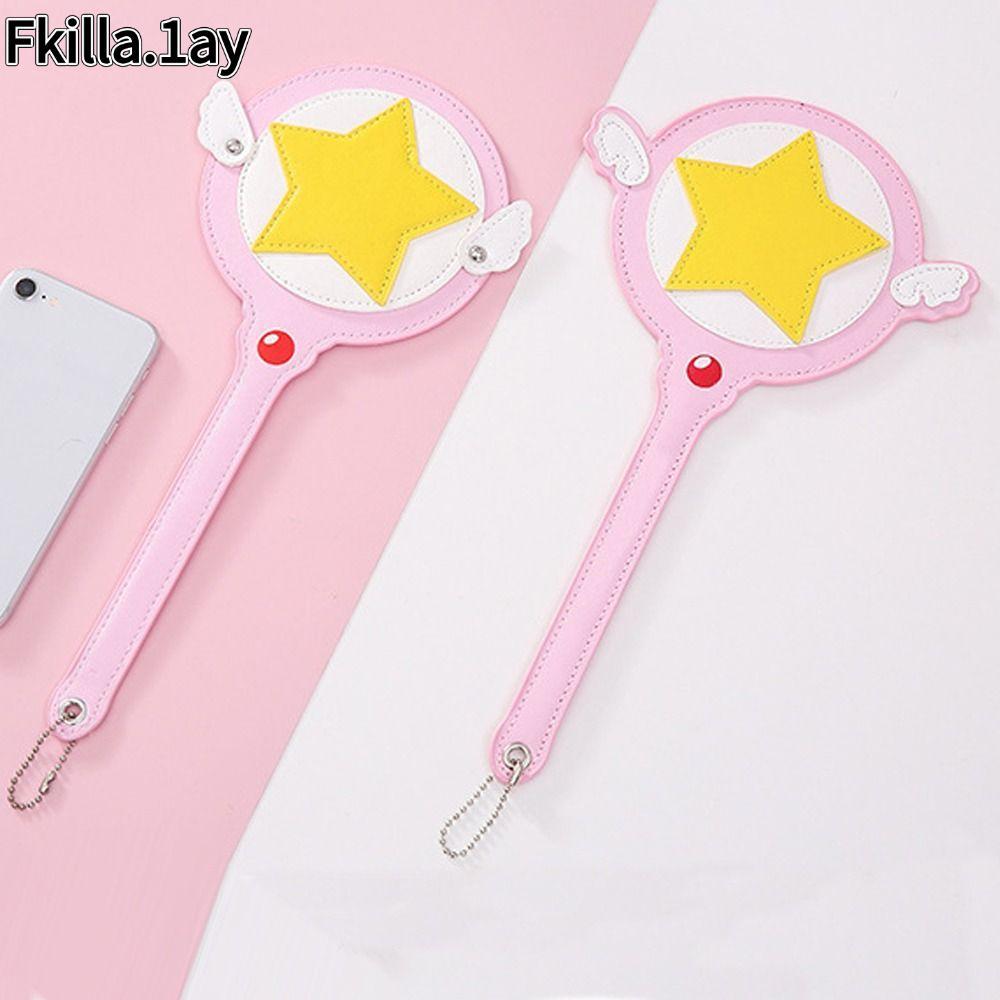 ถุงเก็บการ์ด IFKILLA1 Star Magic Wand ทำจากPU หนังน่ารัก ออกแบบเหมือนอนิเมะ มีปีกป้องกัน ใช้งานได้กับการ์ดรถบัสและSubway