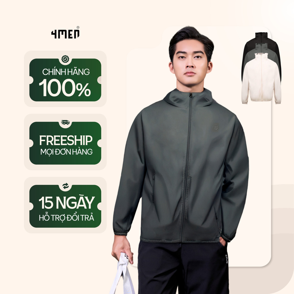 เสื้อแจ็คเก็ตสกีน้ําปักโลโก้ 3D 4M Regular Form AK075 ลื่น อ่อนเยาว์ เย็บหนา 2 ชั้น กันแดด และกันลม
