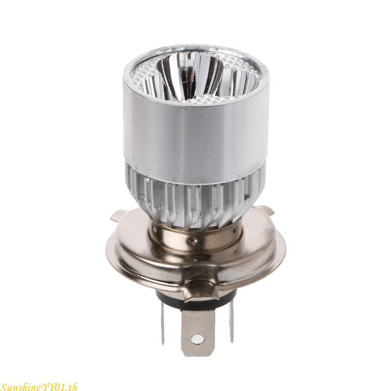 SUN ไฟหน้ารถจักรยานยนต์ 3 LED H4 หลอดไฟ Hi Lo Beam 12-80V LED ไฟหน้ารถมอเตอร์ไซด์