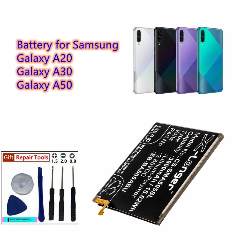 CS แบตเตอรี่ EB-BA505ABU,GH82-19269A สําหรับ Samsung Galaxy A20, A30, A50, SM-A505,SM-A505F/DS,SM-A5
