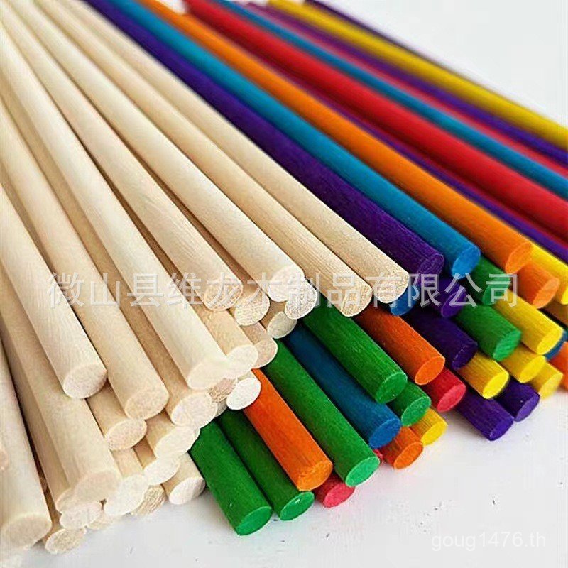 DIY DIY ไม้รอบวัสดุรอบ Stick ขนาดเล็กไอศกรีมสามารถ Handmade รุ่นไม้ Stick Drop Birch ขายร้อนไม้ Stic