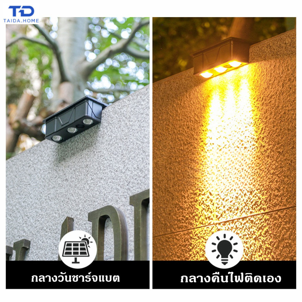ไฟสวนพลังงานแสงอาทิตย์, ไฟส่องรอบพื้นที่, ไฟประดับสวน, โคมไฟติดผนัง และไฟบันได LED เหมาะสำหรับใช้ในบ้าน