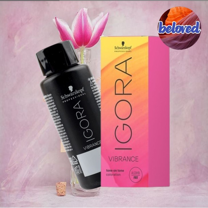 Schwarzkopf Igora Vibrance ขนาด 60 ml ผลิตภัณฑ์เปลี่ยนสีผมแบบกึ่งถาวร สะดวกรวดเร็ว สีผมเด่นชัดเงางาม