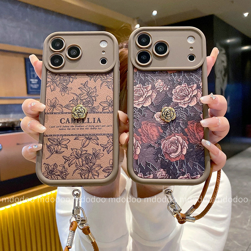 เคส 3D Camellia Red Rose Flower For Realme 12 Pro+ 11 10 Pro 9i 8i 7i 4G 9 8 C17 7 6 Plus 2 C25S C25