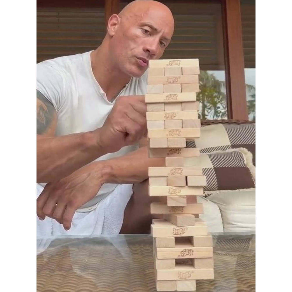 Jenga Jenga Jenga Building Block ของเล่น Bar Party Game Board Game ของเล่นเด็กผู้ใหญ่ Parent-Child B
