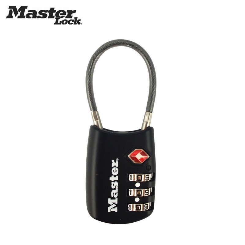 Customs Padlock masterlock พิเศษ tsa ล็อคโลหะผสมสังกะสี 4688mcnd Sma Customs ล็อคผสมล็อค tsa WSUX