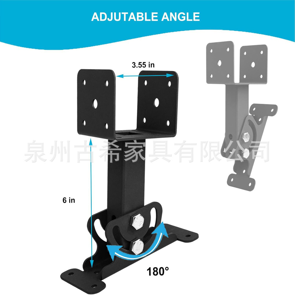 ชุดขายึดหลังคา Pergola Roof Stand Beam Bracket Pergola Support Bracket Heavy-Duty Roof Safety