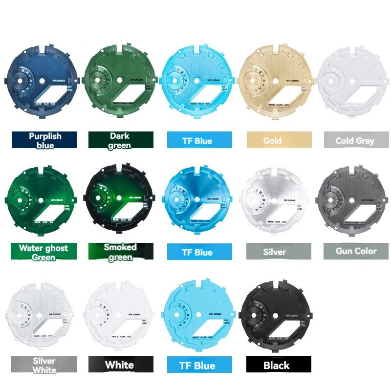 For Casio GA2100 Watch Dial Watch Face Mod Kit Modification  G Waffle Grid Sun Brust Metal GA 2110 G
