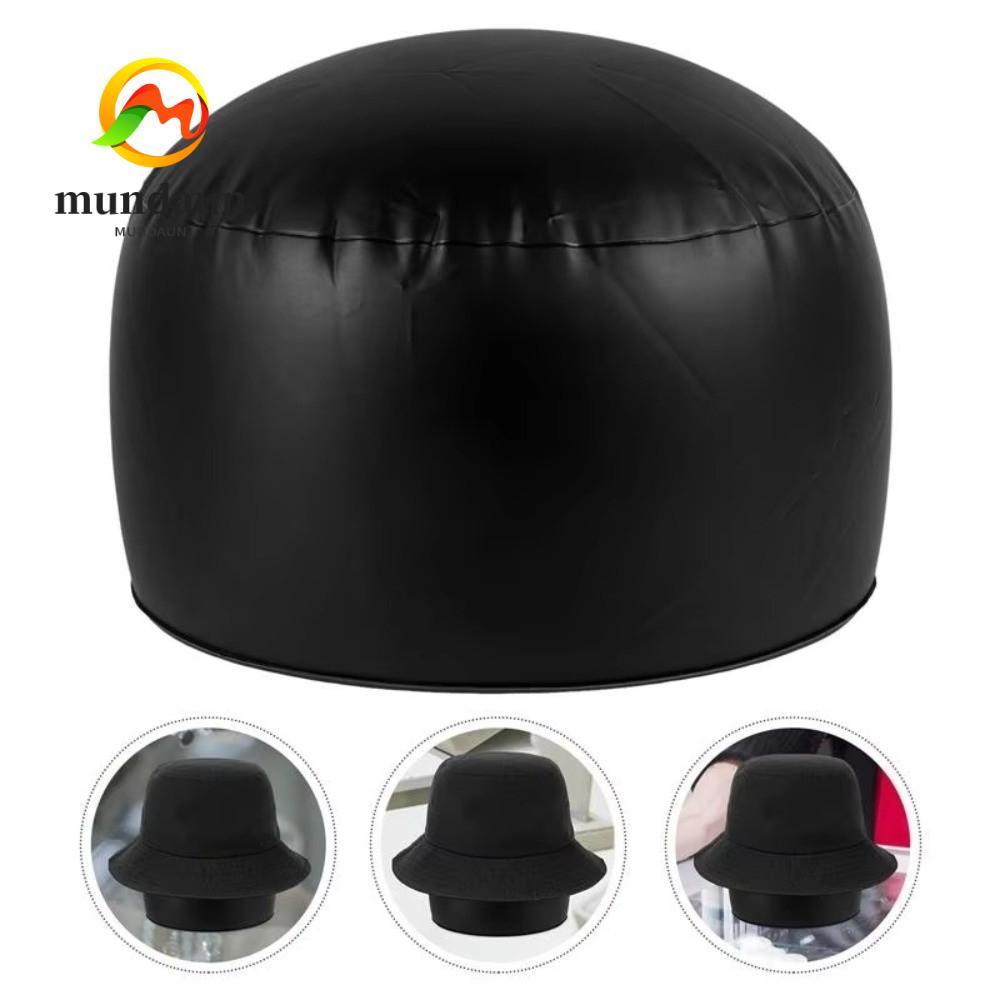 MUNDAUN Inflatable หมวกผู้ถือ, ใส่หมวกด้านในสนับสนุนแทรกเบสบอลหมวก Shaper, Shaping Liner Display Props ริ้วรอยหมวกพองสําหรับขาตั้ง Molder