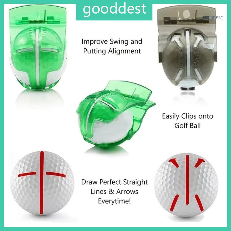 GOO Golf Line Marker Golf Liner Golf Line Marking อุปกรณ์กอล์ฟ MARKER Alignment เครื่องมือสําหรับ Precisions Putting