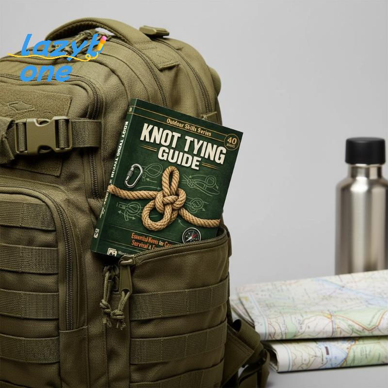 LZ-t] หนังสือคู่มือ Knot Tying 50 ปมที่จําเป็นขั้นตอนภาพประกอบโดยขั้นตอนคําแนะนํา Survival Camping Education [ใหม่]