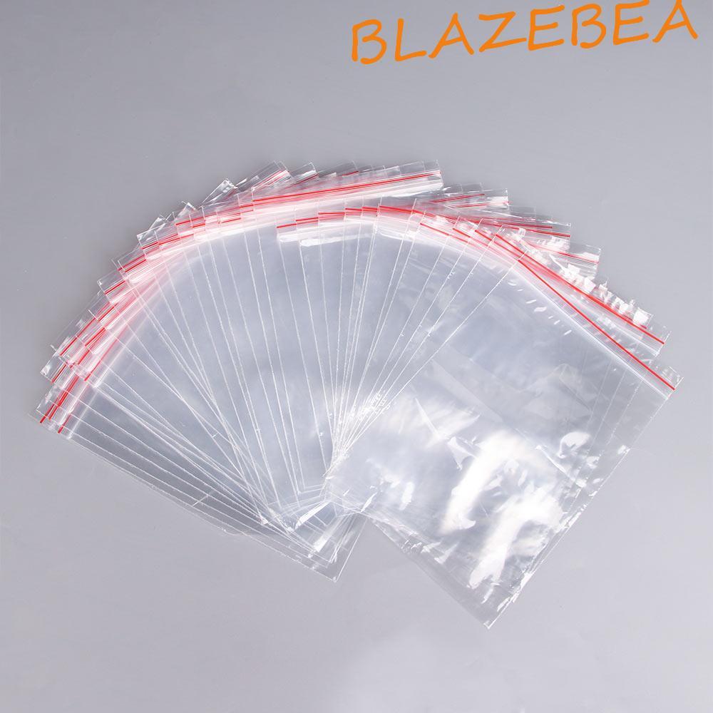 BLAZEBEA ที่เก็บอาหาร PE Zero Waste Snacks ถุงพลาสติกกันความชื้น