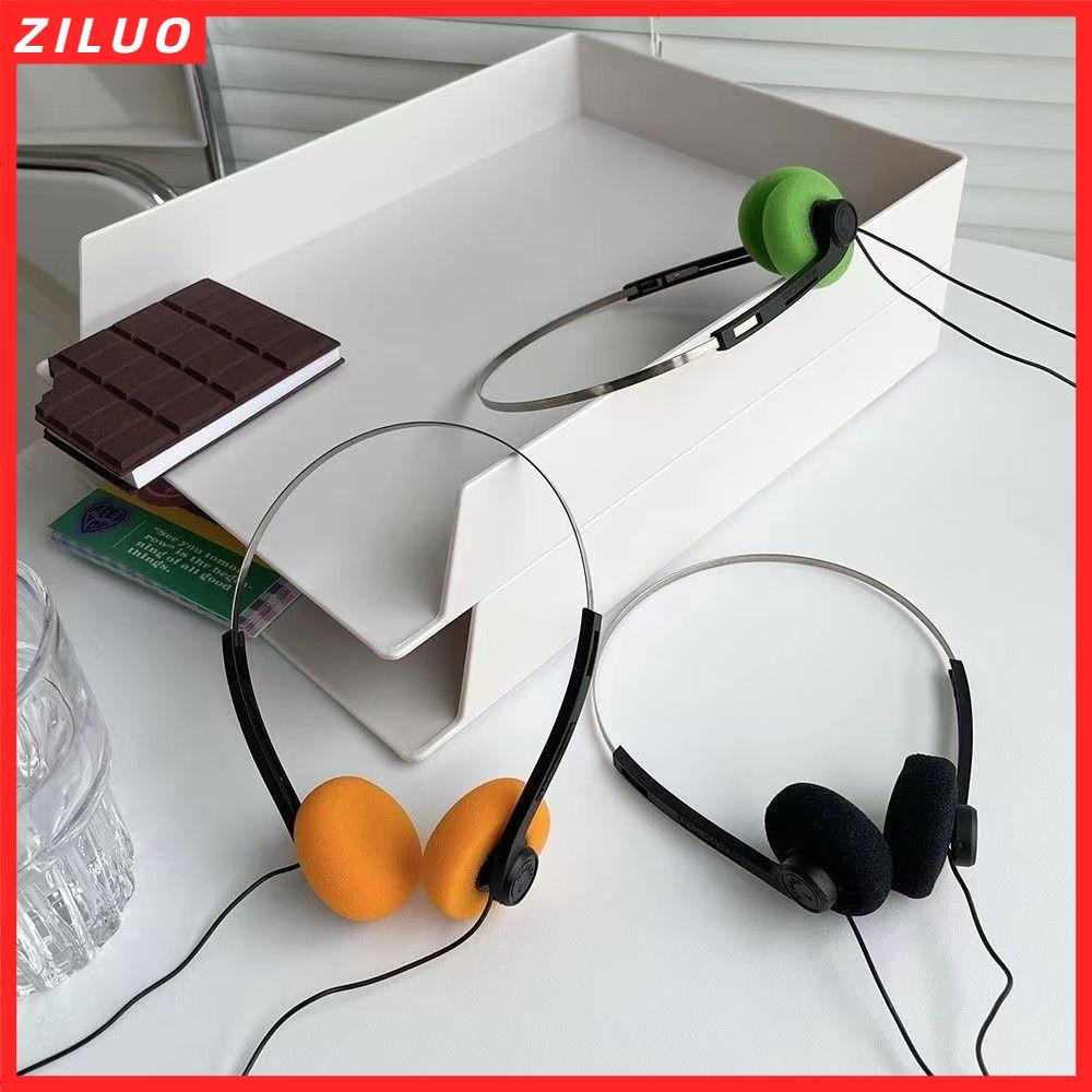 ZILUO Classic Vintage-80s Headphones, Fashion Portable Wired Small Headphones, Sports ABS Wired Adju
