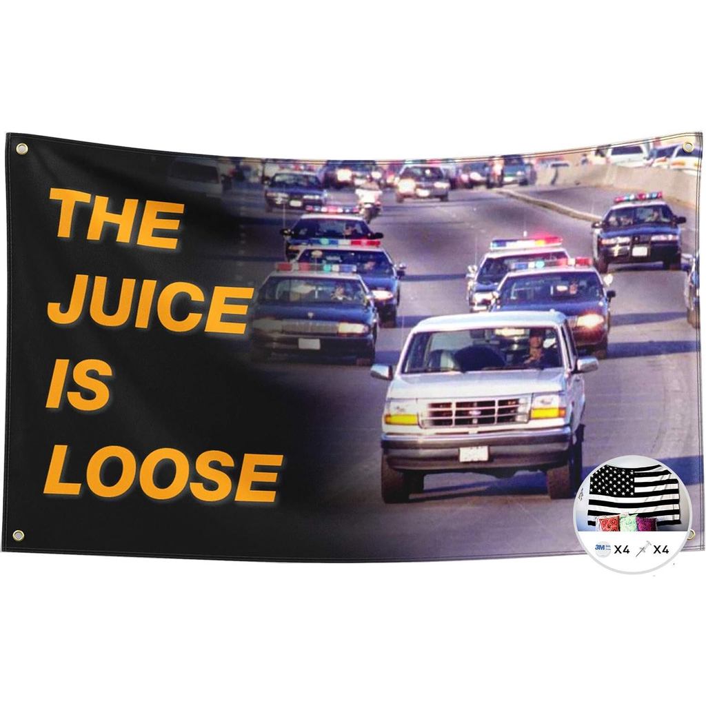 Probsin น้ําหลวมธงสําหรับ OJ Simpson 3x5 ฟุตแบนเนอร์,ตลกโปสเตอร์ UV Resistance Fading และทนทาน Man C