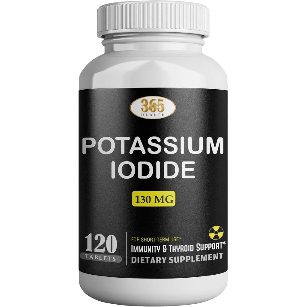 โพแทสเซียมไอโอไดด์ 130 mg - ยาเม็ด 120 เม็ด | Potassium Iodide KI Tablets