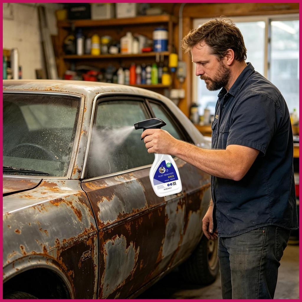 Metal Rust Remover 500ml Restore Shine Lasting Protection Rust Remover Spray Liquid Solution สําหรับ
