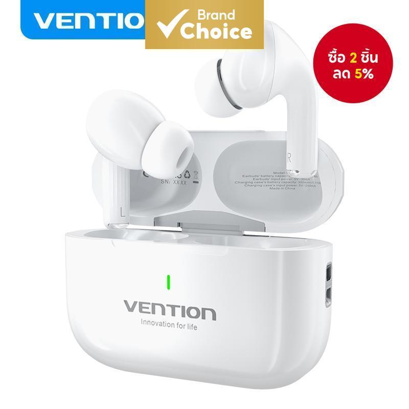 Vention E11 หูฟังอินเอียร์ TWS หูฟังบลูทูธคุณภาพสูง 5.4 สายชาร์จ USB-C กันน้ําระดับ IPX4 แบตเตอรี่ใช้งานได้นาน 30 ชั่วโมง