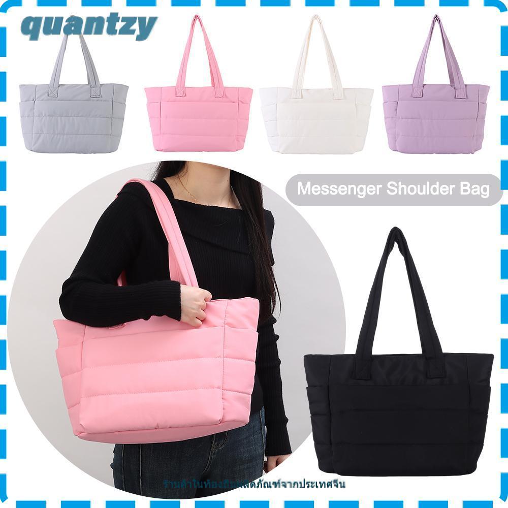 QUANTZY กระเป๋าถือผู้หญิง แบบโท้ท มีพื้นที่เก็บของมาก ใช้งานได้หลากหลาย เช่น การเดินทาง ทำงาน และออกกำลังกาย