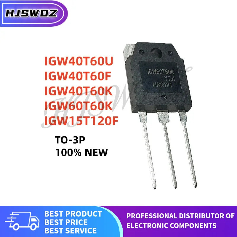 5 ชิ้น/ IGW40T60U IGW40T60F IGW40T60K IGW60T60K IGW15T120F TO-3P IGBT ทรานซิสเตอร์ mos ชิป ic HXPO