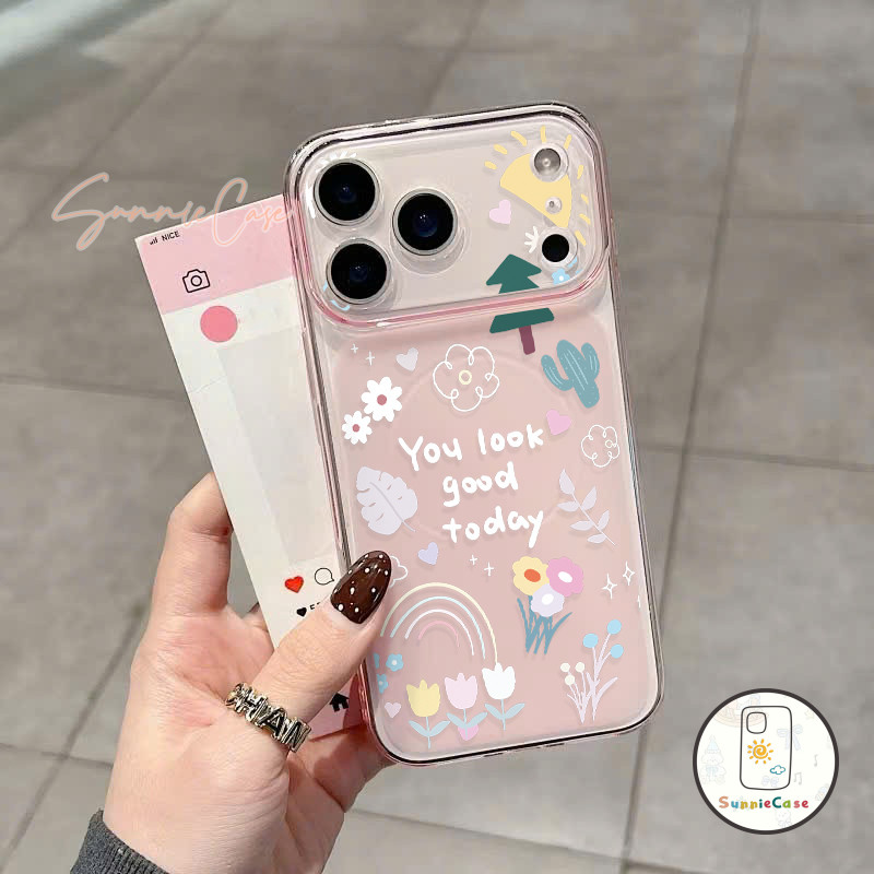 เคส โรแมนติก เคสไอโฟน แฟนซี ง่าย ๆ IPhone11 17 AIR 12 13  15 14 Pro Max XS XR X Max 17 16 15 14 13 วัยรุ่น หัวใจ น่ารัก