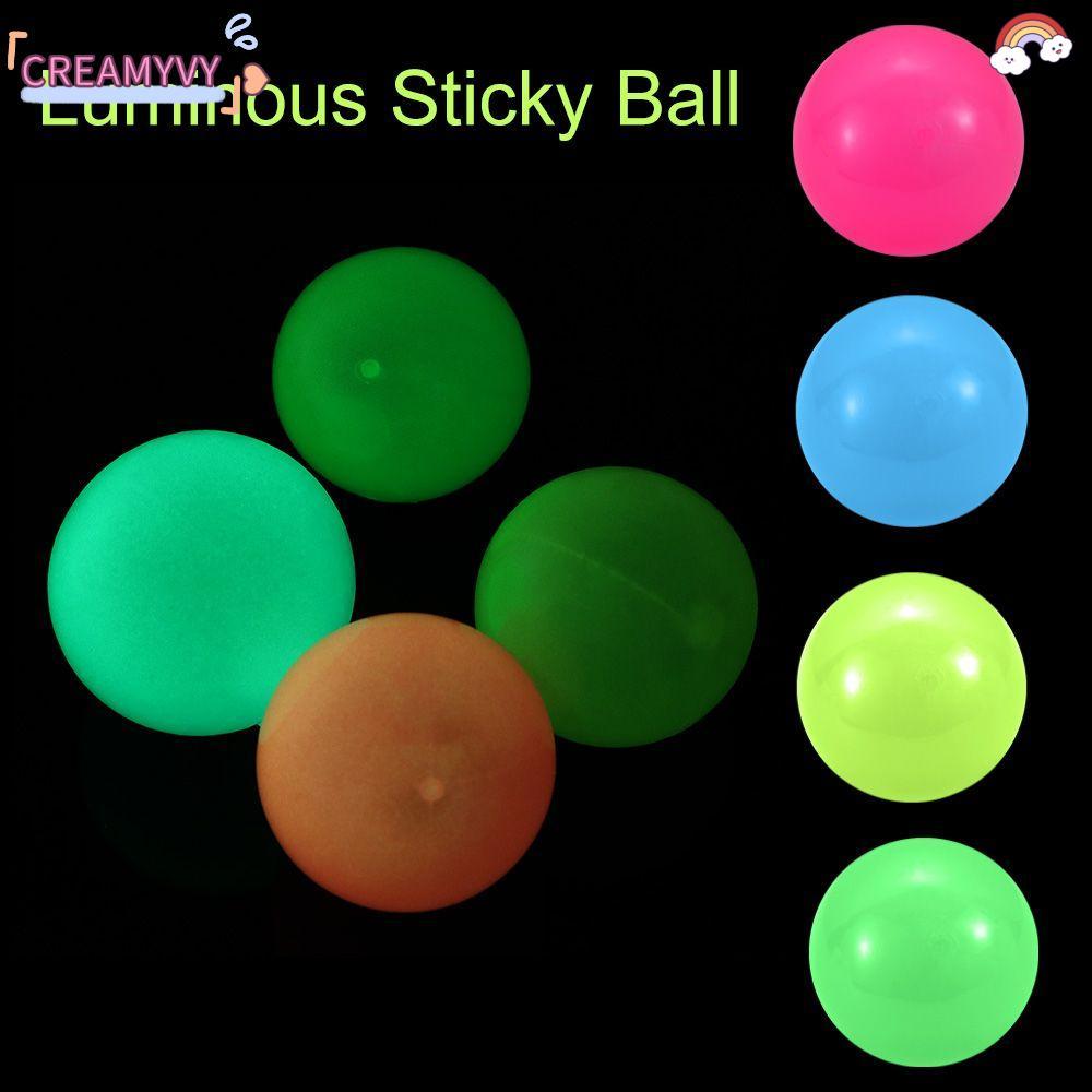 CREAMYVY ลูกเป้าหมาย Nnoctilucoos โยนลูกบอลบรรเทาของเล่นความเครียดบรรเทาของเล่น