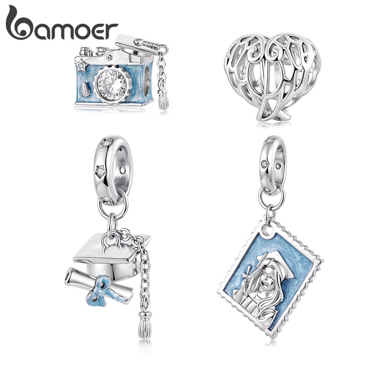 Bamoer Charms ลูกปัด DIY สำหรับทำสร้อยข้อมือ ของขวัญสำหรับผู้หญิง