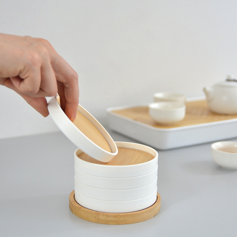 Popular~Japanese-style bamboo heat-resistant mat, dining table mat, bamboo mat, bowl mat, casserole 