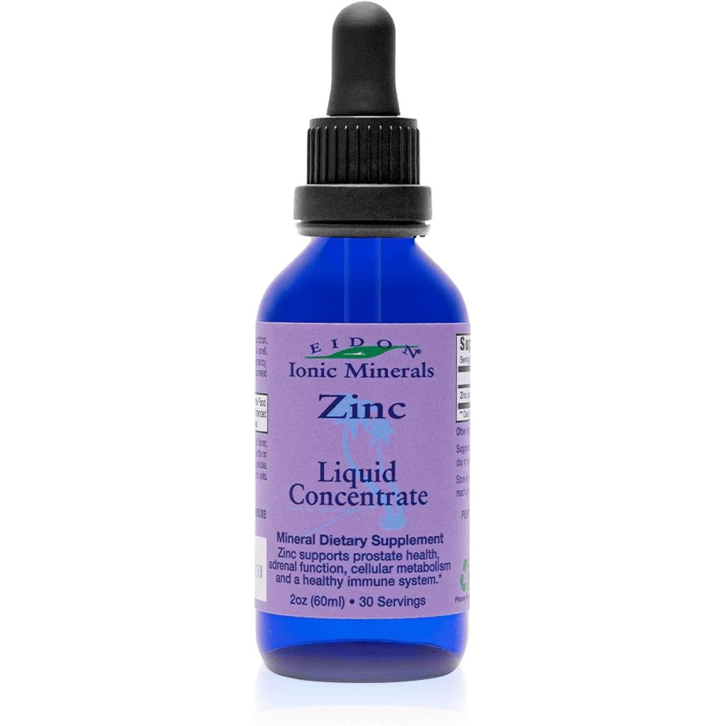 Eidon Ionic Minerals Liquid Zinc Concentrate - Ionic Zinc Sulfate อาหารเสริมหยดสําหรับผู้ชาย ผู้หญิง