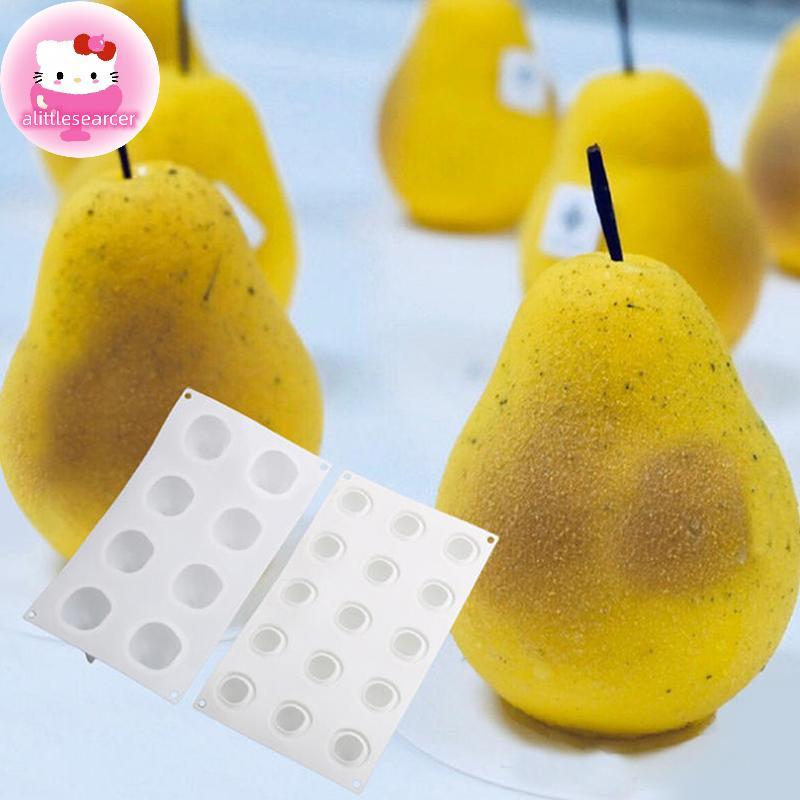 Alittlesearcer 1 ชิ้น Pine Pear Peach Fruit Series เค้กซิลิโคนแม่พิมพ์มะม่วงสีส้มเบเกอรี่มูส Mould ส
