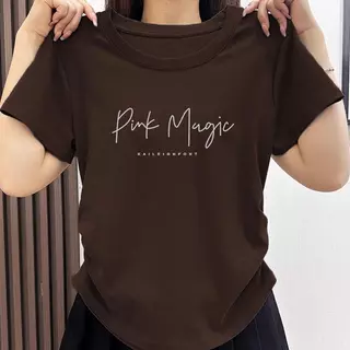 "เสื้อแฟชั่นผู้หญิง " คอกลม เสื้อยืดทรงจีบธรรมดาสำหรับผู้หญิง ทรงสลิมฟิต หลากสี ผ้าใส่สบาย（การจัดส่งสินค้าในกรุงเทพฯ）