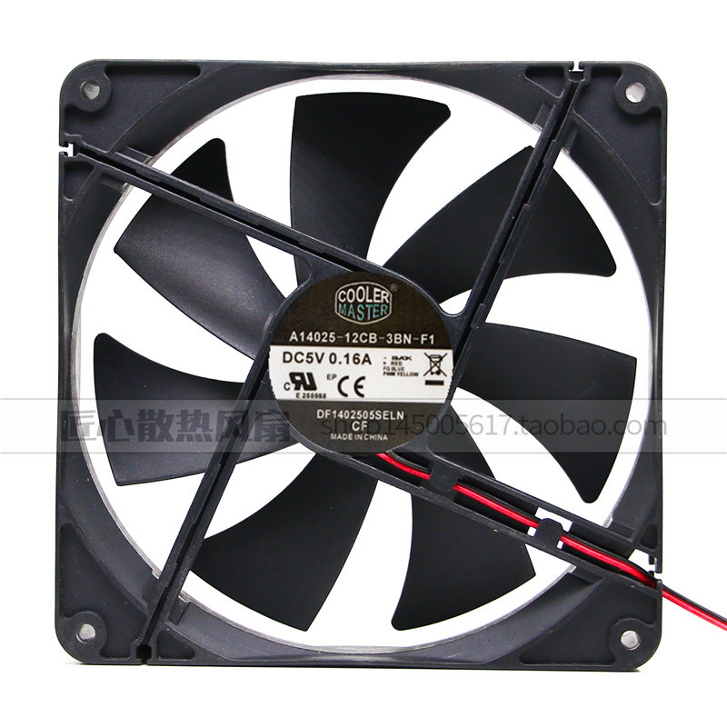 ยี่ห้อใหม่ Cool Supreme A14025-12CB-3BN-F1 5V 0.16A 14025 พัดลมแชสซี 14 ซม.