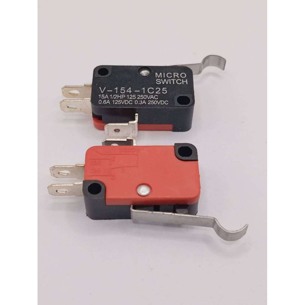 แพ็ค2ชิ้น ไมโคร ลิมิตสวิตช์ SPDT Micro Limit Switch V-15-1C25 V-151-1C25 V-152-1C25 V-153-1C25 V-154