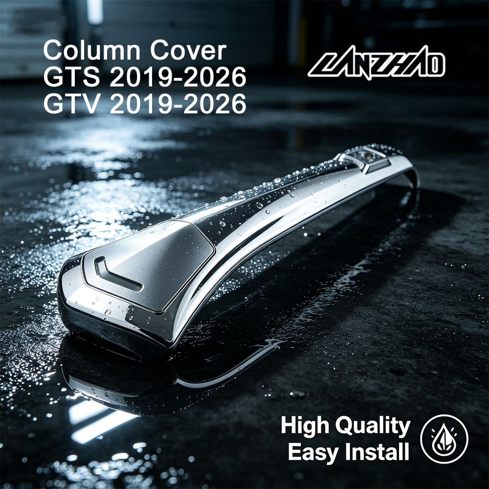 ฝาครอบคอลัมน์พวงมาลัยโครเมียมสําหรับ Vespa GTS GTV 2019-2026