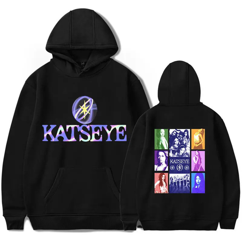 Unisex Y2K KATSEYE สินค้าสไตล์ใหม่Unisex Hoodieแฟชั่นสไตล์เกาหลีกราฟิกPulloverเสื้อสําหรับแฟนK-Pop
