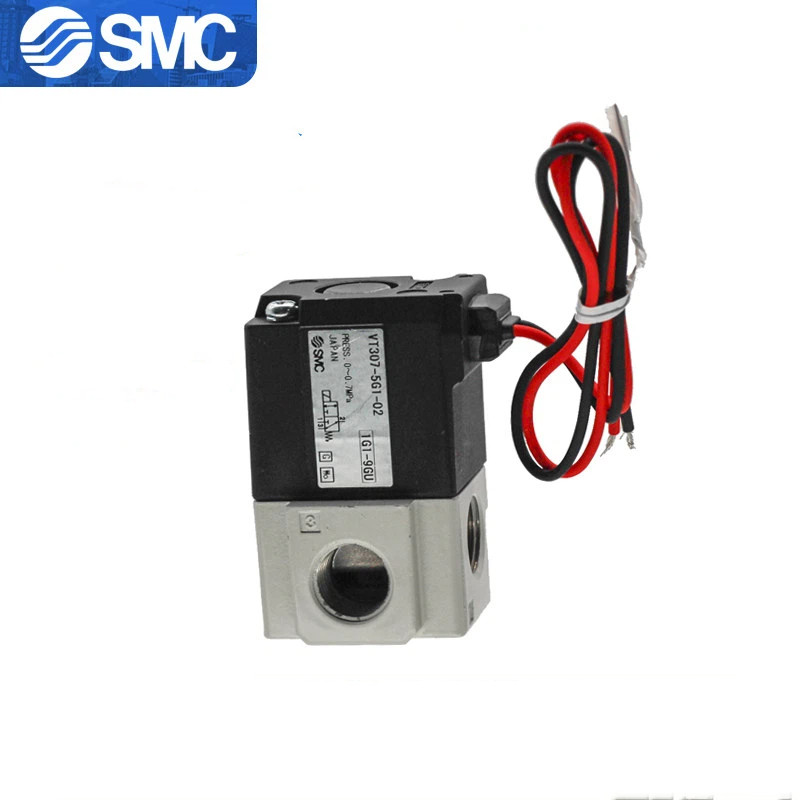 SMC Two-Digit โซลินอยด์วาล์วสามทาง VT307/VT307V-5G1-01/4G1/5G1/5D1/3D1-02-01