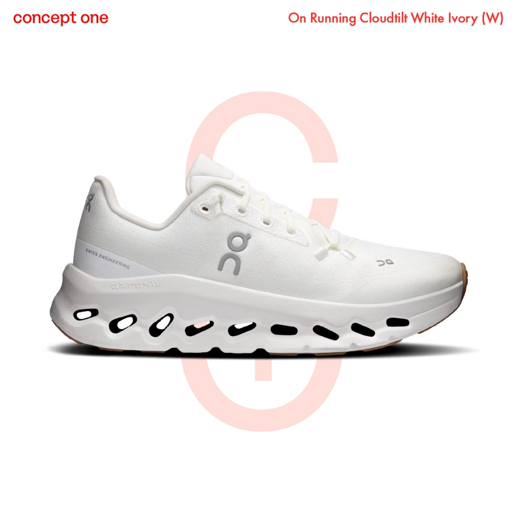 รองเท้าผ้าใบ Conceptone On Cloudtrack สีขาวยางช้าง