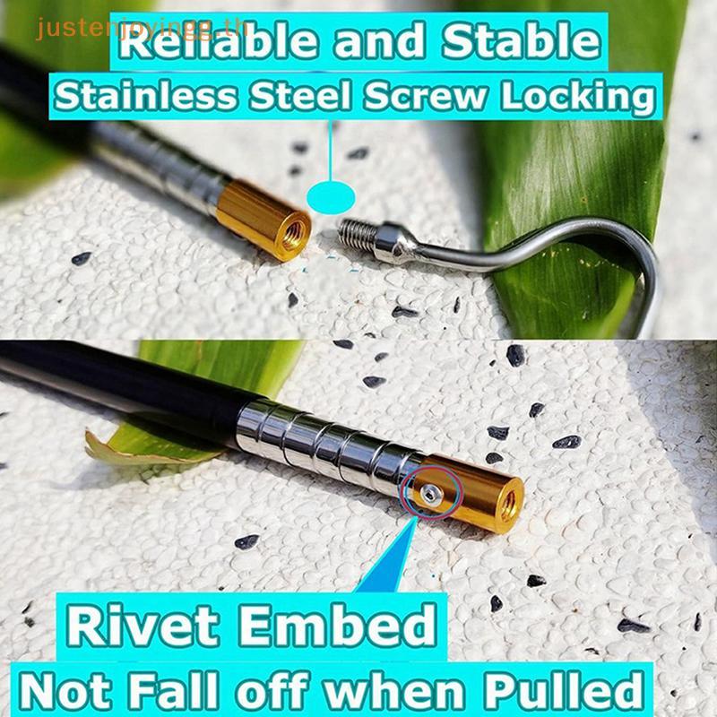 { JJTH } Scalable Snake Hook Reptile Catcher Sti Pole,Snake Handling Tool Kit สําหรับ Rattlesnakes P