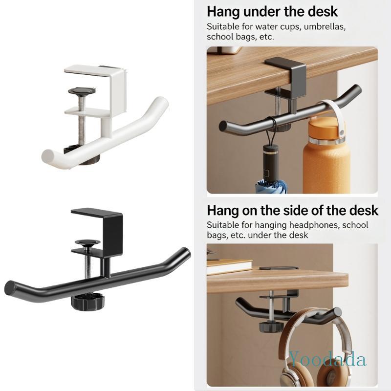 Yoo Space Saving Desk Mount Hook สําหรับจัดระเบียบหูฟังและสิ่งจําเป็นในชีวิตประจําวัน