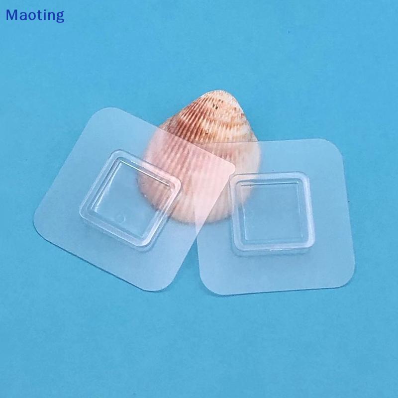 [maoytingHOT] 1 ชิ้น Wall Self กาวตะขอลวดโปร่งใสชั้นวาง Wall Mount Stier ด้าน Fixing Patch สําหรับห้