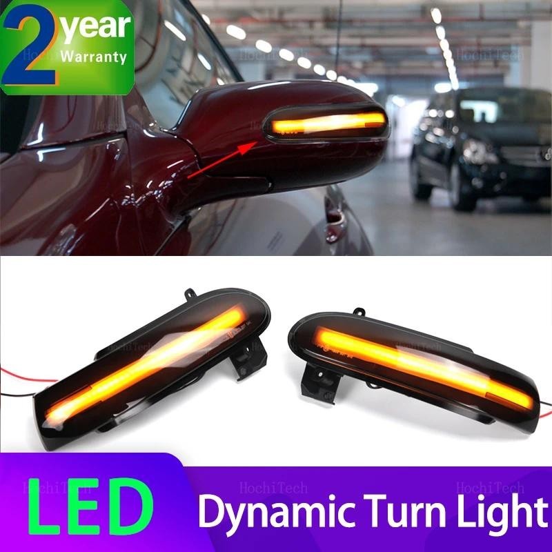 แบบไดนามิกไฟเลี้ยว LED กระจกมองหลังตัวบ่งชี้ Blinker Repeater สําหรับ Mercedes Benz SLK SL Class R17