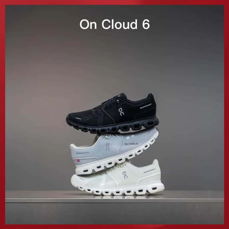 ON CLOUD On Run Cloud 6 รองเท้าวิ่งผู้ชายผู้หญิง VYEC
