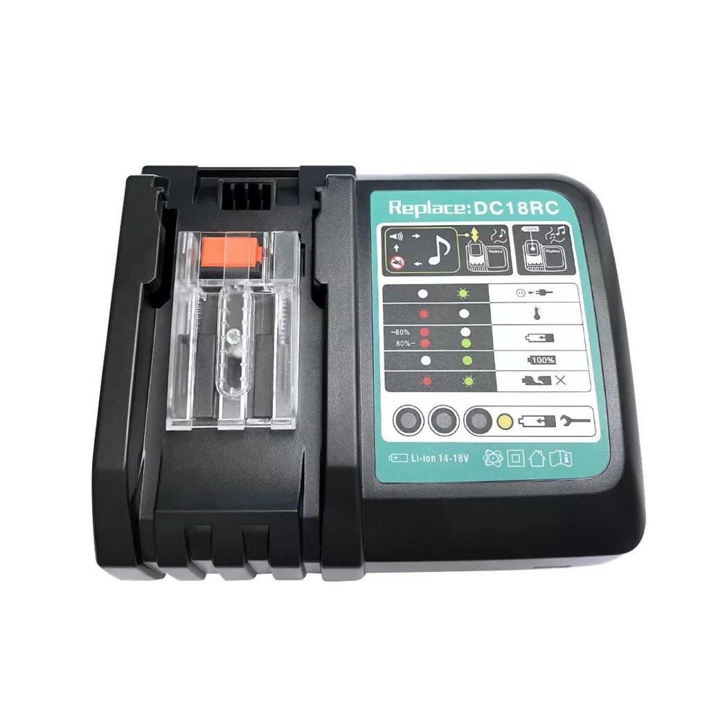 Replace Makita 14.4V-18V DC18RA DC18RC Cordless Power Tool Battery Charger