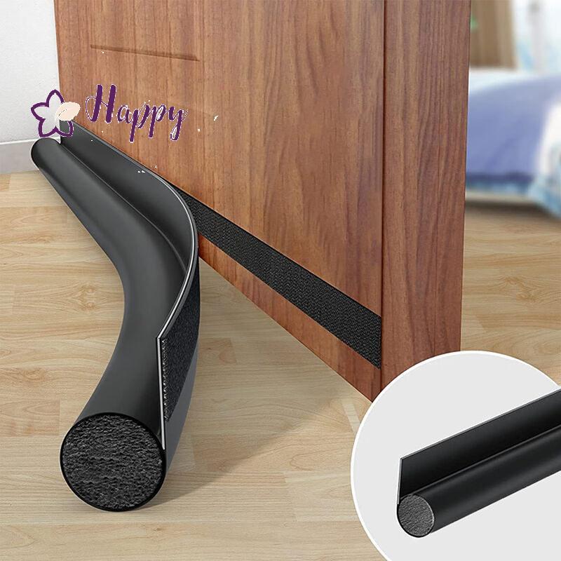 <Happybay> Windproof Seal Strip Dught Excluder Stopper ประตูด้านล่าง Guard Double Protector Doorstop กันฝุ่น Bloer เครื่องซีลกันเสียงลดราคา