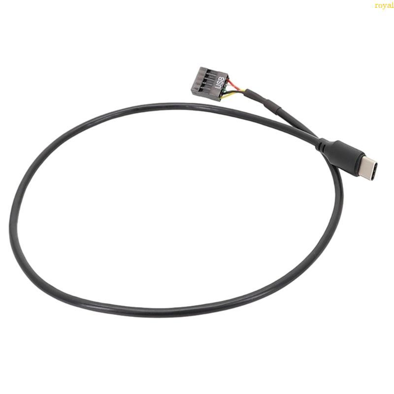 (ส่วนลดสูง)oyalking.th Speed USB 9Pin to Type C Adapter Shielded for Transmission สายเชื่อมต่อ Type 