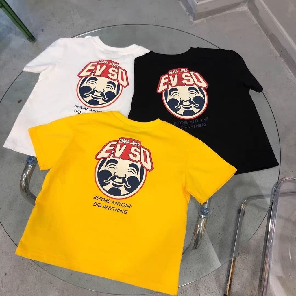 เสื้อยืดแขนสั้นเด็กชายสไตล์ฤดูร้อนแฟชั่นสไตล์ญี่ปุ่นพิมพ์สบายๆทุกการแข่งขันชายกลางเด็กใหญ่เด็กหล่อครึ่ง @