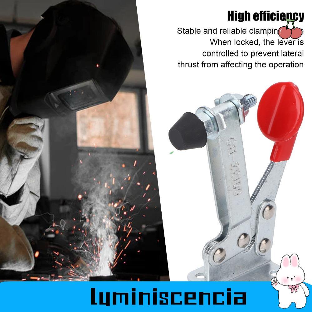 LUMINESCENCIA Toggle Clamp, Iron Silver Quick Release Toggle Clamp, Heavy Multifunctional แนวนอน Tog